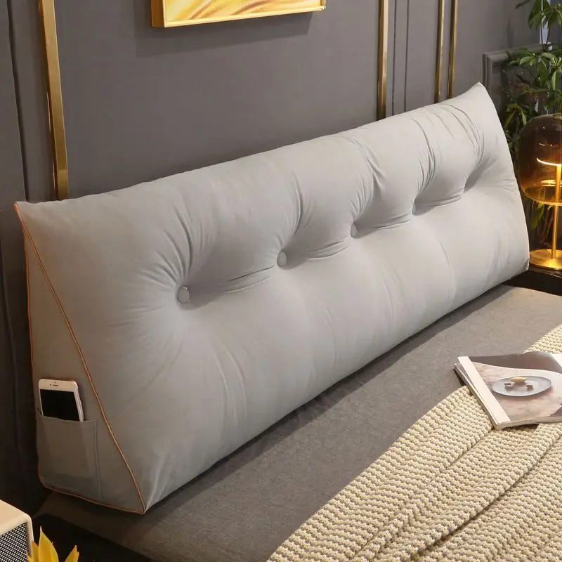 Quality Triangular Headrest Cushion Removable Washable Backrest Soft Waist Protection Sofa Bedroom Decoration Headboard Pillow