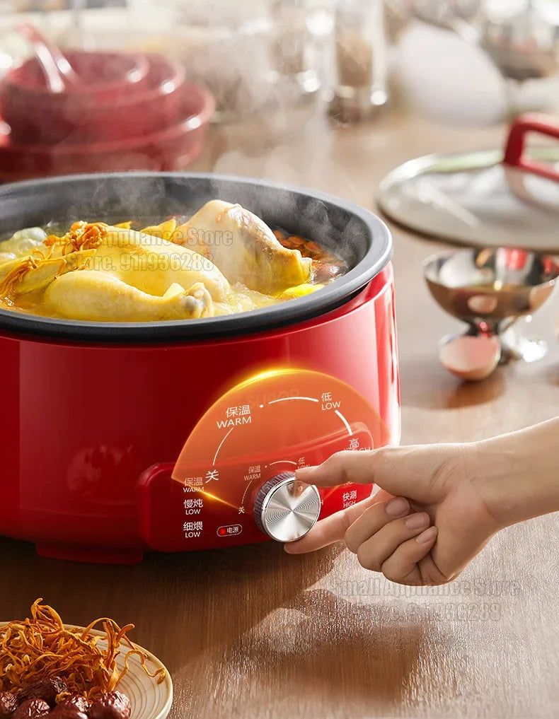SUPOR 220V Multi Cookers Split Deep pot Electric Pot 1-5 People Household Non-stick Pan Hot Pot Rice Cooker Cooking Appliances