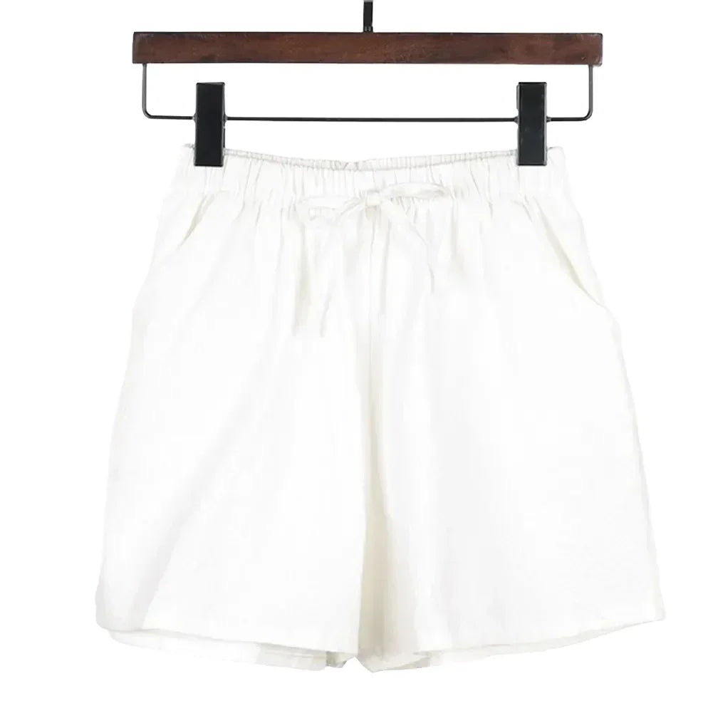 Short Pants Shorts Daily Female Loose Slight Stretch Solid Color Streetwear With Pockets Breathable Casual Gym
