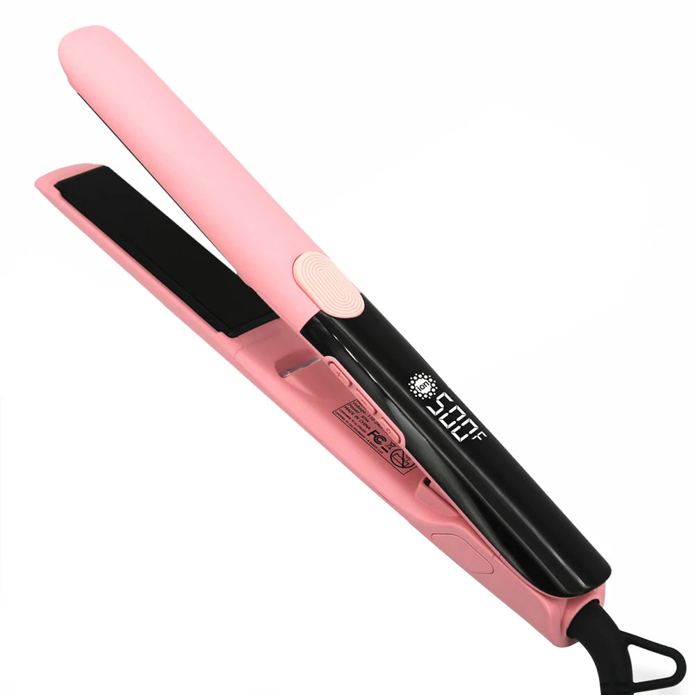 Plasma Hair Straightener Curler Keratin Treatment 250°C 500°F Vibrating Hair Flat Irons For Frizzy Hair Recovers Damage 110-240V
