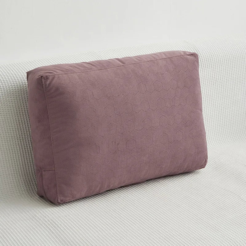 Soft Fleece Pillowcase Sofa Back Cushion Cover Fabric Nordic HomeLiving Room Decorate Rectangular Lumbar Pillow Case Unstuffed
