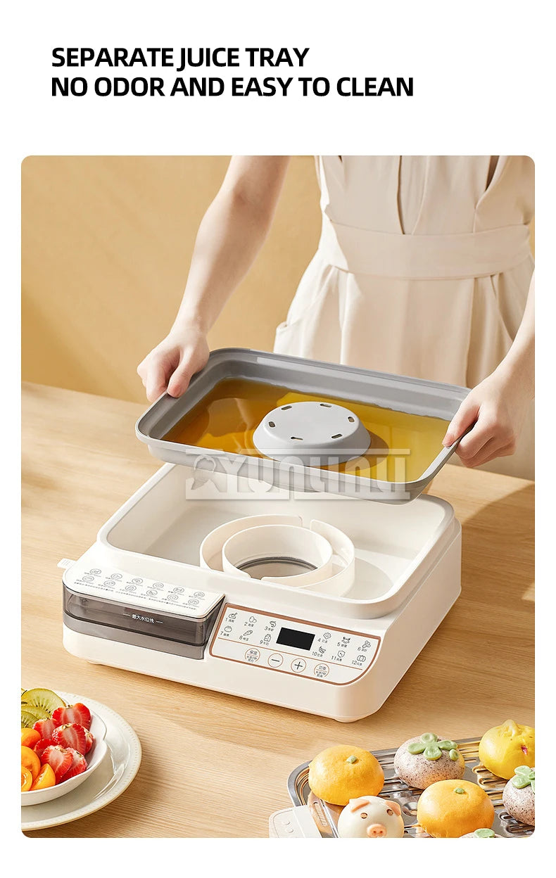 Three-layer Food Steamer Household Electric Steamer Multifunctional Large Capacity Breakfast Machine