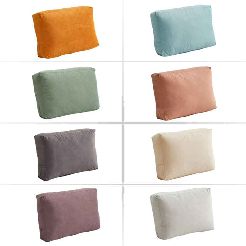 Soft Fleece Pillowcase Sofa Back Cushion Cover Fabric Nordic HomeLiving Room Decorate Rectangular Lumbar Pillow Case Unstuffed