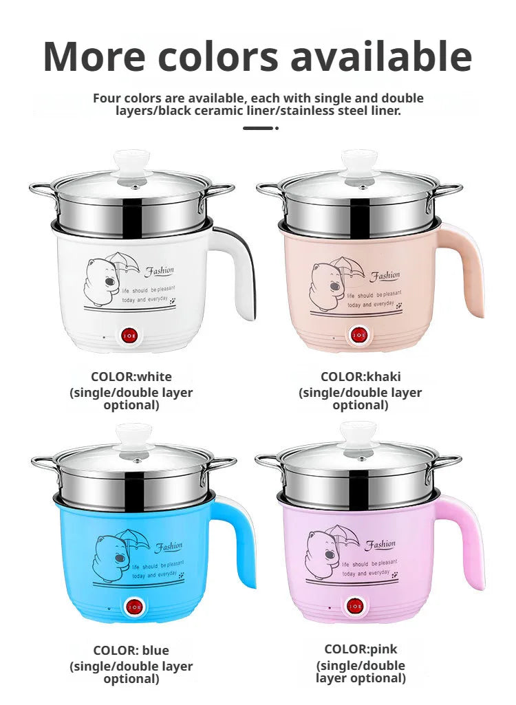 Student dormitory multifunction electric cooking pot for cooking noodles Electric Rice Cooker Machine kitchen acceesories