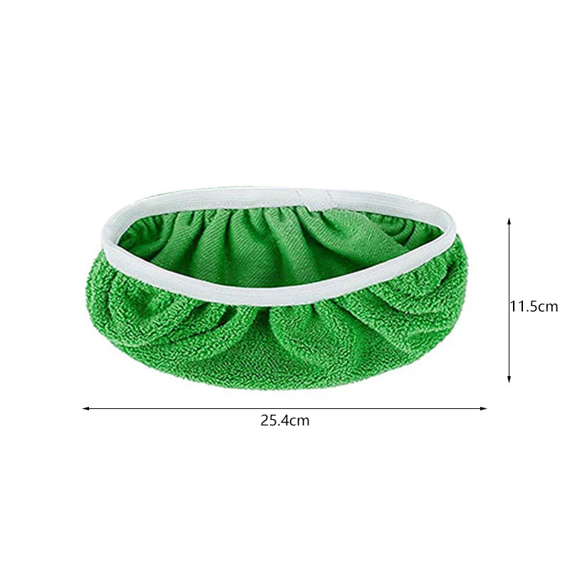 Mop Cleaning Pad Mop Cloth Cover Thickened Elastic Band Flat Coral Fleece Microfiber Chenille Replacement Rotary for Bathroom