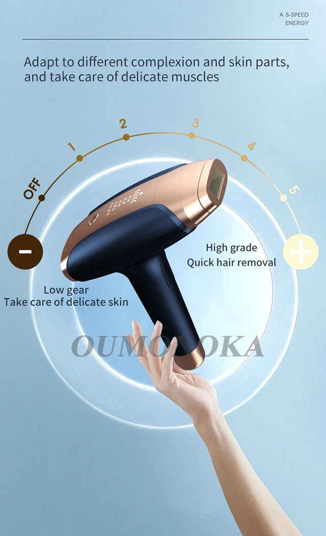 999999 Flash IPL Laser Hair Removal Convenient Home Device for Women Easy Hair Removal Painless Electric Hair Removal