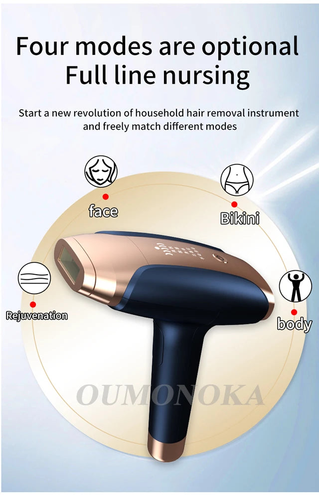 999999 Flash IPL Laser Hair Removal Convenient Home Device for Women Easy Hair Removal Painless Electric Hair Removal