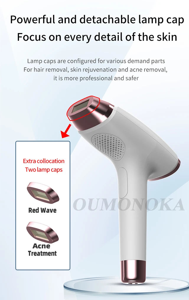 999999 Flash IPL Laser Hair Removal Convenient Home Device for Women Easy Hair Removal Painless Electric Hair Removal