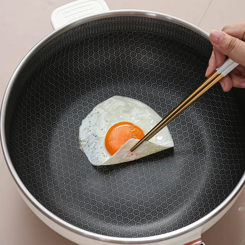 4.5L Multifunctional Electric Frying Pot Smart Electric Cooker Non-stick Frying Pot Large Capacity Electric Hot Pot 1350W
