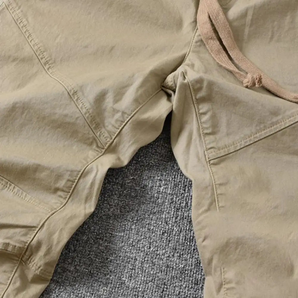 Popular Men Cargo Pants Spring Pure Color Slim Pants Skinny Sporty Men Pants for Party