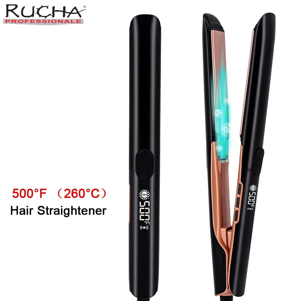 Plasma Hair Straightener Curler Keratin Treatment 250°C 500°F Vibrating Hair Flat Irons For Frizzy Hair Recovers Damage 110-240V
