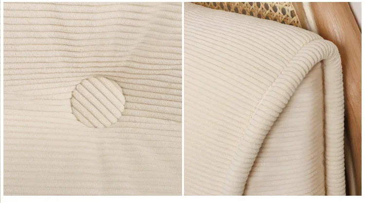 Corduroy Headboard Pillow Triangle Cushion Backrest Pain Relief Sofa Waist Cushion Wedge Sleeping Pillows for Bed Decorative 이불
