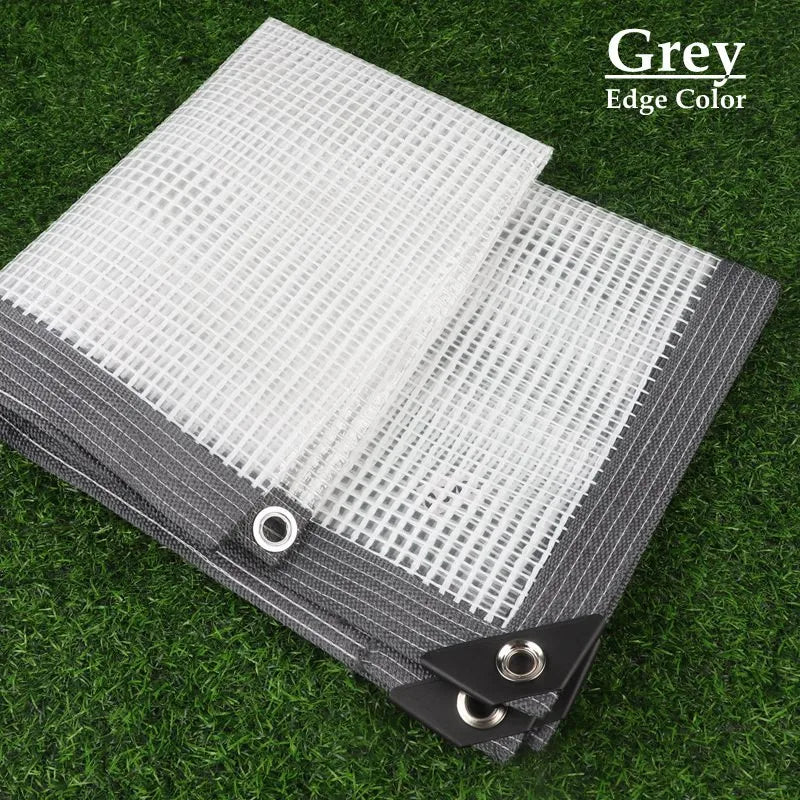 160 180GSM Silvery Edge Mesh Reinforce PE Rainproof Tarpaulin Garden Flower Plants Cover Car Tarpaulin Gazebo Vertical Screen