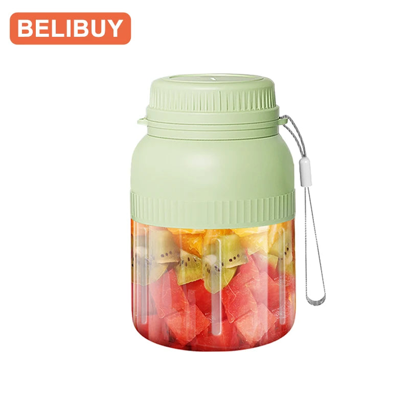 BELIBUY Mini Kitchen Blender Juicer Food Processing Machine Fruit and Vegetable Milk Blender Suitable for Outdoor Juice Cup