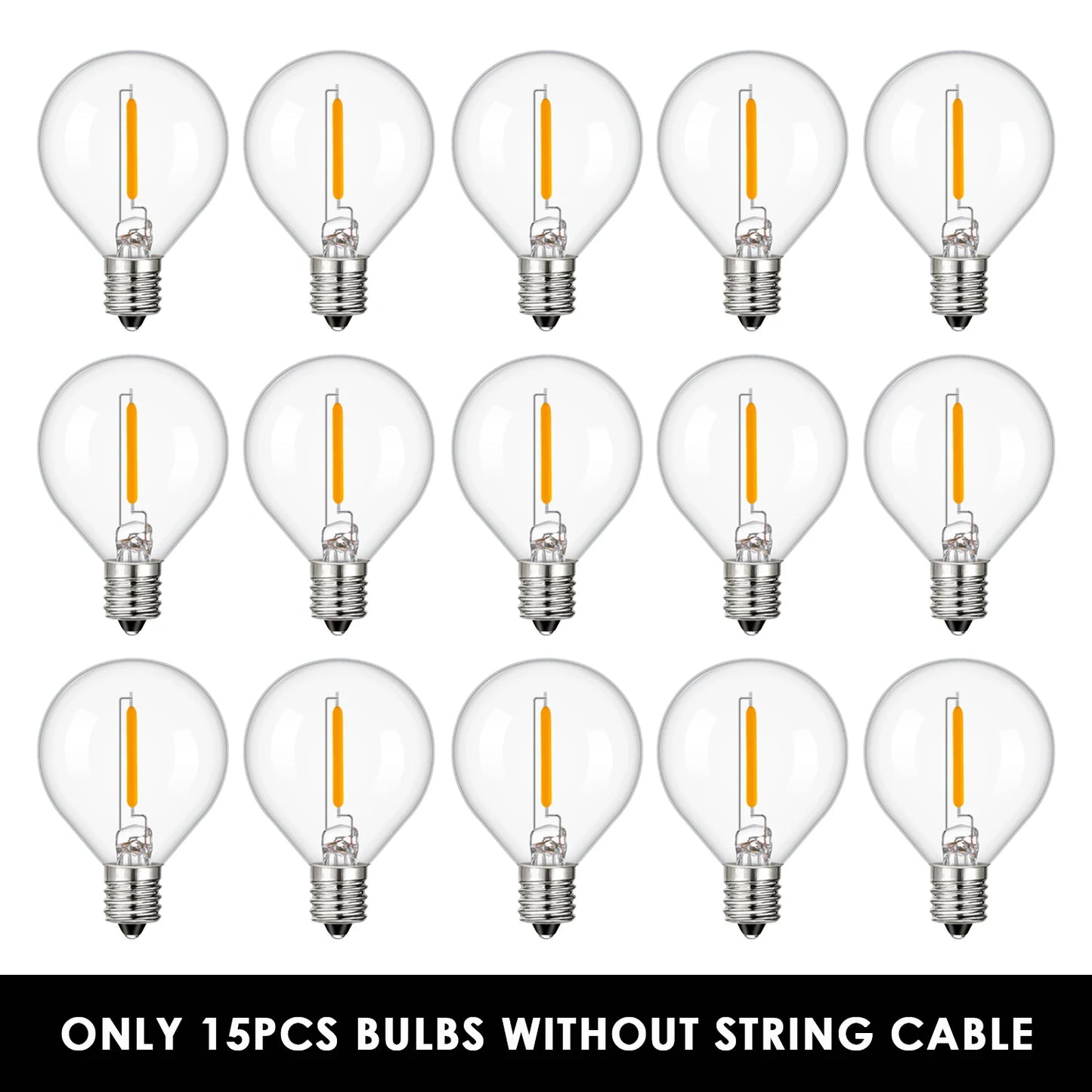Sphoon Vintage G40 LED String Lights Dimmable Waterproof Connectable 50FT 65FT Garden Garland Decoration Outdoor Fairy Light