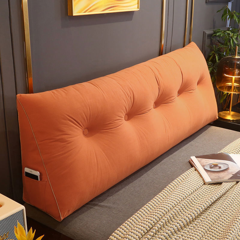 Quality Triangular Headrest Cushion Removable Washable Backrest Soft Waist Protection Sofa Bedroom Decoration Headboard Pillow
