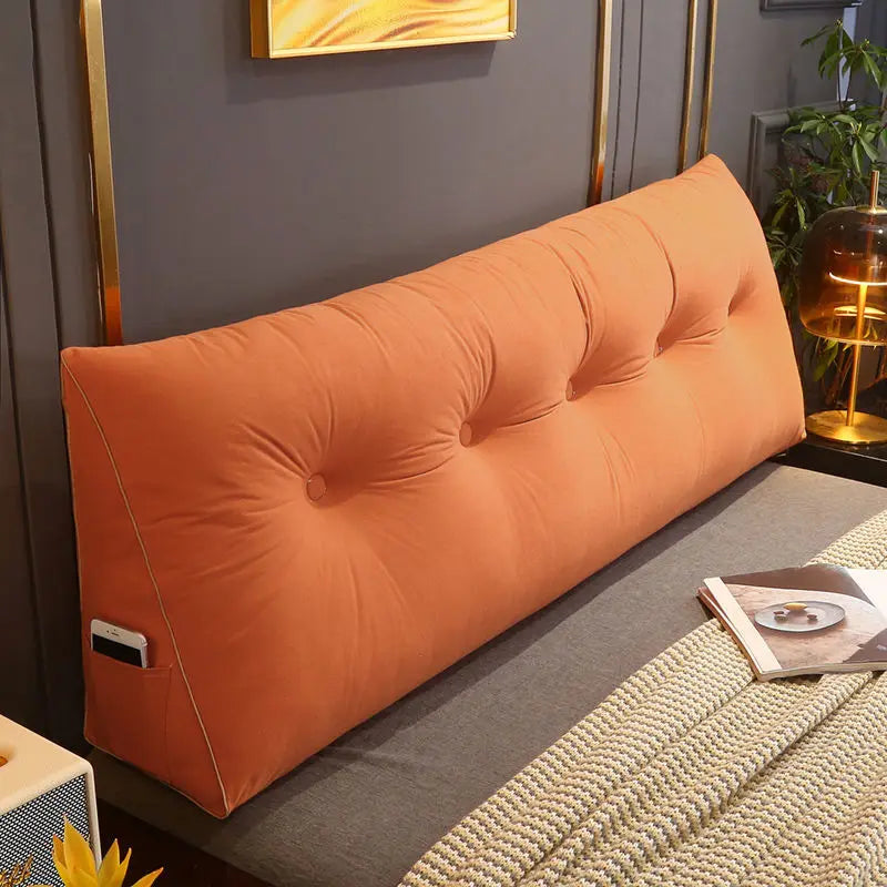 Quality Triangular Headrest Cushion Removable Washable Backrest Soft Waist Protection Sofa Bedroom Decoration Headboard Pillow