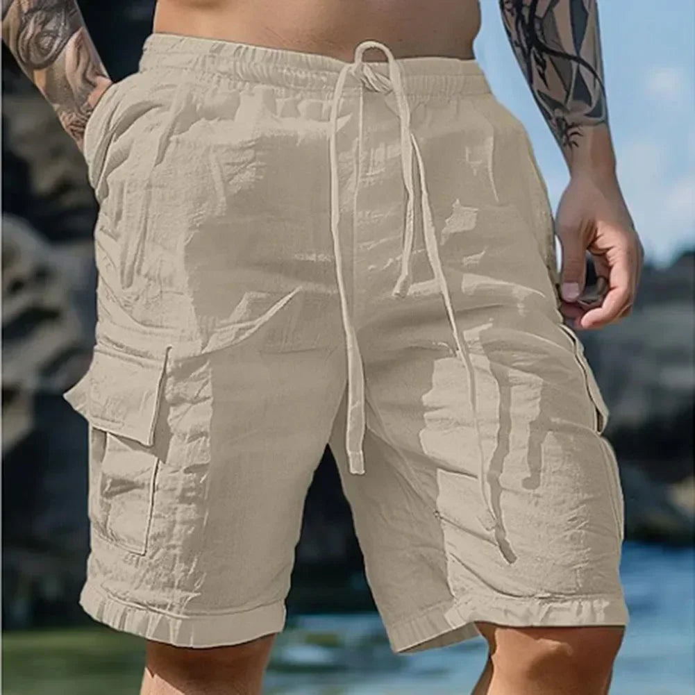 Men Loose Cargo Shorts With Pockets Fashion Beach Streetwear Sports Casual Shorts Running Short Pants