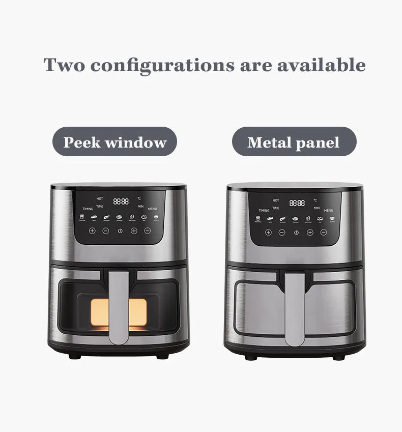 Smart Air Fryer Electric visual window 7L Oil-free Air Fryer Automatic Household Kitchen 360°Baking Convection Oven Air Fryers