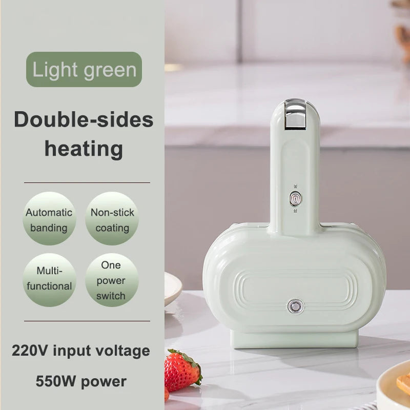 Double-Sided Seal Press Sandwich Machine Mini Taco Burrito Baking Pan Grill Breakfast Maker Bread Hot Dog Toaster Electric Oven
