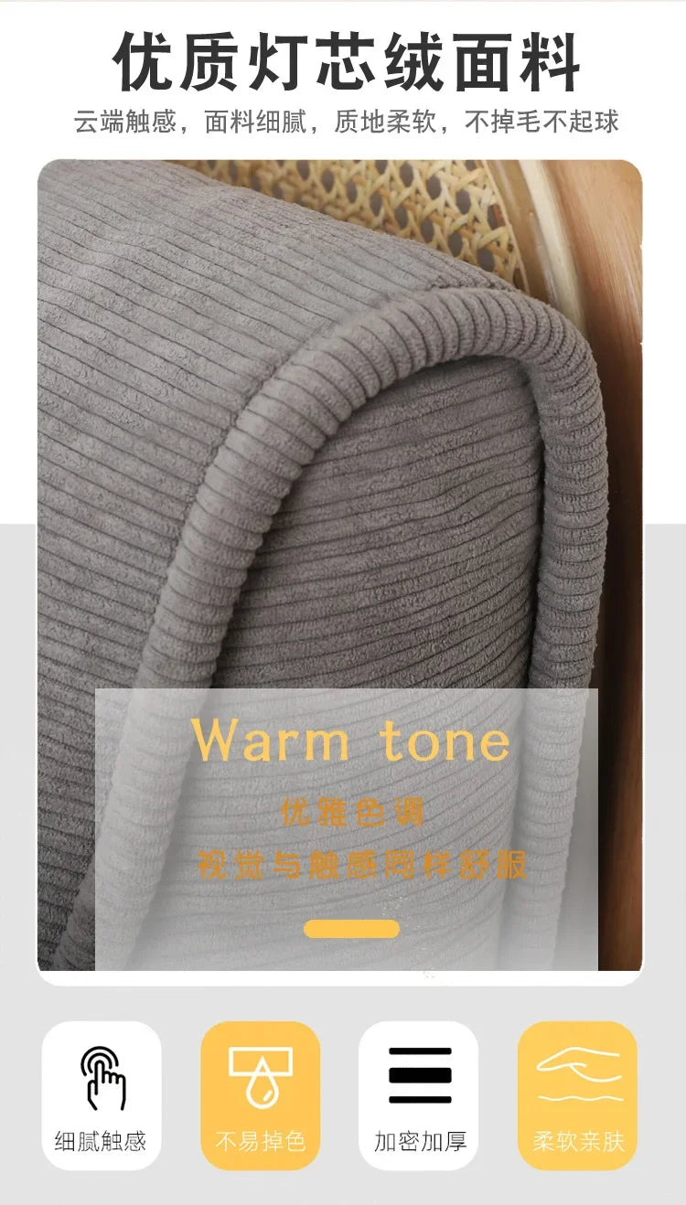 Corduroy Headboard Pillow Triangle Cushion Backrest Pain Relief Sofa Waist Cushion Wedge Sleeping Pillows for Bed Decorative 이불
