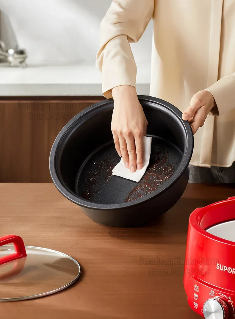 SUPOR 220V Multi Cookers Split Deep pot Electric Pot 1-5 People Household Non-stick Pan Hot Pot Rice Cooker Cooking Appliances