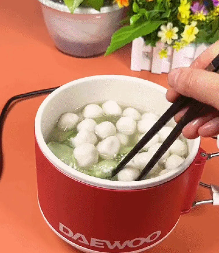 Multifunctional Portable electric cooking pot Electric Heating Pot frying pan For Students Dormitory Non-stick Noodle Partner