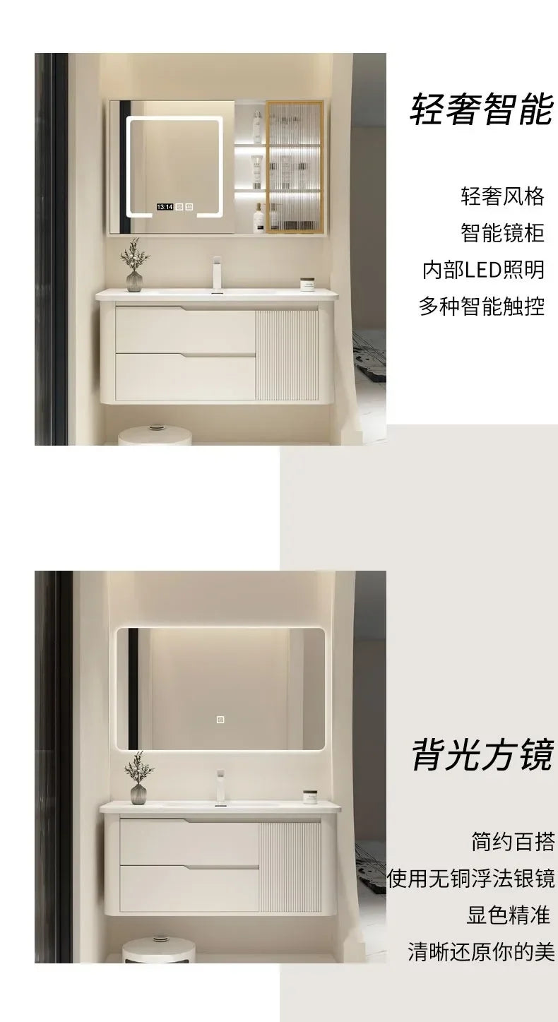 Modern Furniture Jewelry Bathroom Cabinet Storage Organizer Simple Shelves Space Saving Multipurpose Washbasin Makeup Vanity