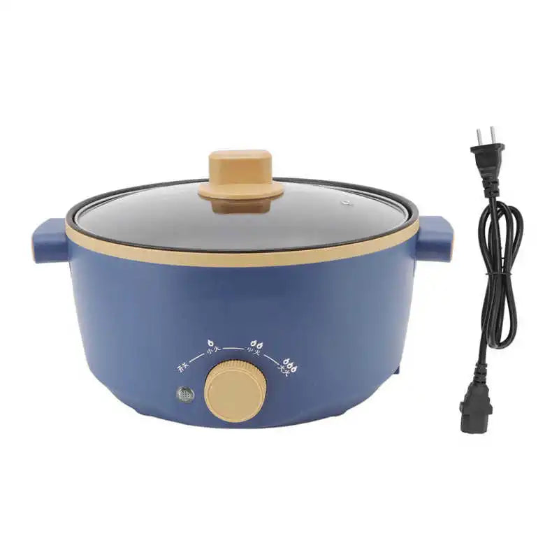 800W Electric Cooker 2.5L 3 Speed Control Single Layer Electric Pot Multifunctional Cooker Home Kitchen Cookware