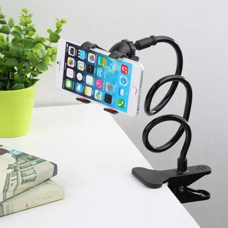 70cm 360 Clip Mobile Phone Holder Stand Portable Flexible Lazy Bed Desktop Bracket Smartphones Desk Bed Mount Stand Base Support