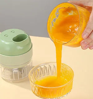 4 In 1 Vegetable Cutter Multifunctional Handheld Electric Wireless Chop Garlic Mash Minced Slice Onion Cutting Cooking Gadget