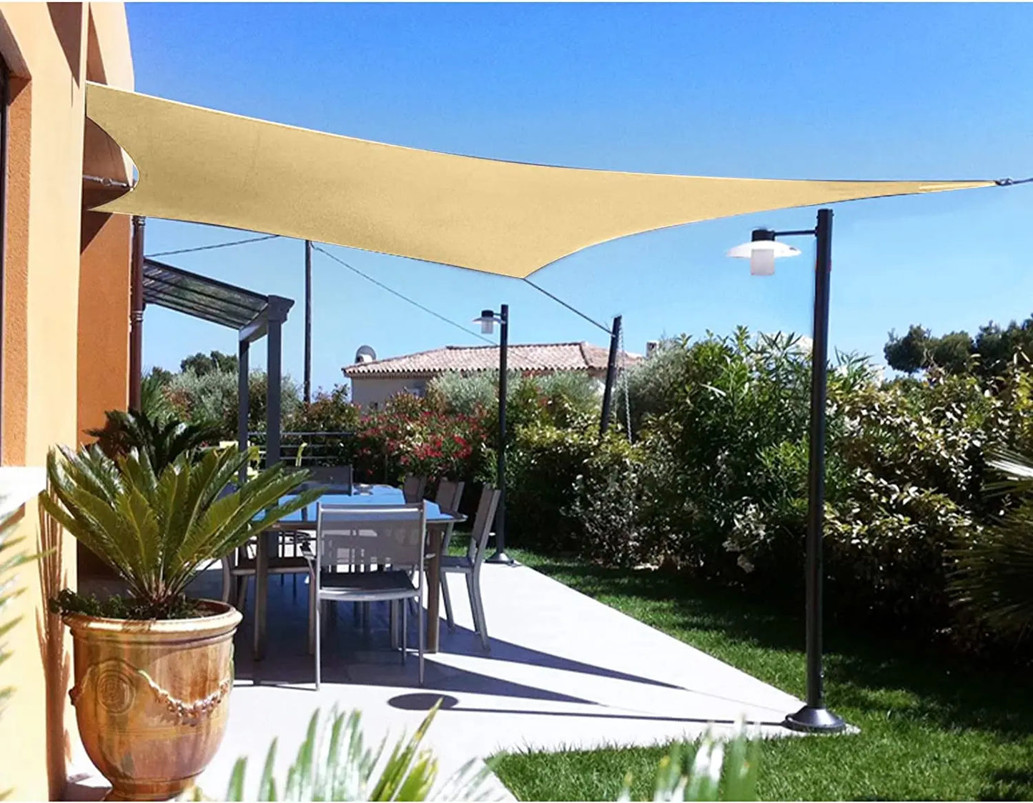 Waterproof Sun Shade Sail Canopy Rectangle UV Block Sun Shelter For Outdoor Garden Patio Backyard Terraza Awning Privacy Screen
