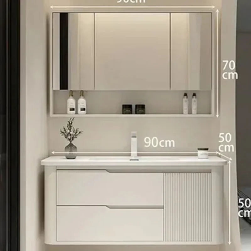 Modern Furniture Jewelry Bathroom Cabinet Storage Organizer Simple Shelves Space Saving Multipurpose Washbasin Makeup Vanity