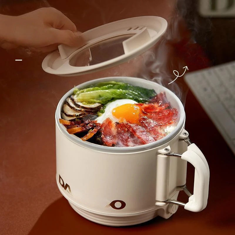Multifunctional Portable electric cooking pot Electric Heating Pot frying pan For Students Dormitory Non-stick Noodle Partner