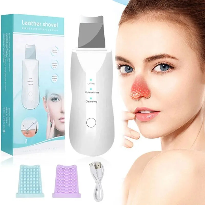 Skin Scrubber Remove Vibrate Deep Face Cleaning Dirt Blackhead Reduce Wrinkles Facial Lifting Peeling Tool Not Ultrasonic Shovel