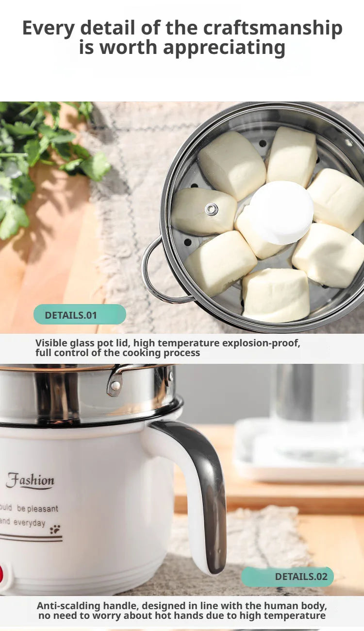 Student dormitory multifunction electric cooking pot for cooking noodles Electric Rice Cooker Machine kitchen acceesories