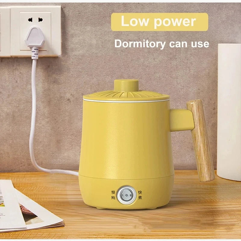 600ml Health Electric Kettle Travel Kettle Non-stick Rice Cooker Portable Noodle Cooker Quick Kettle Office Electric Hot Cup