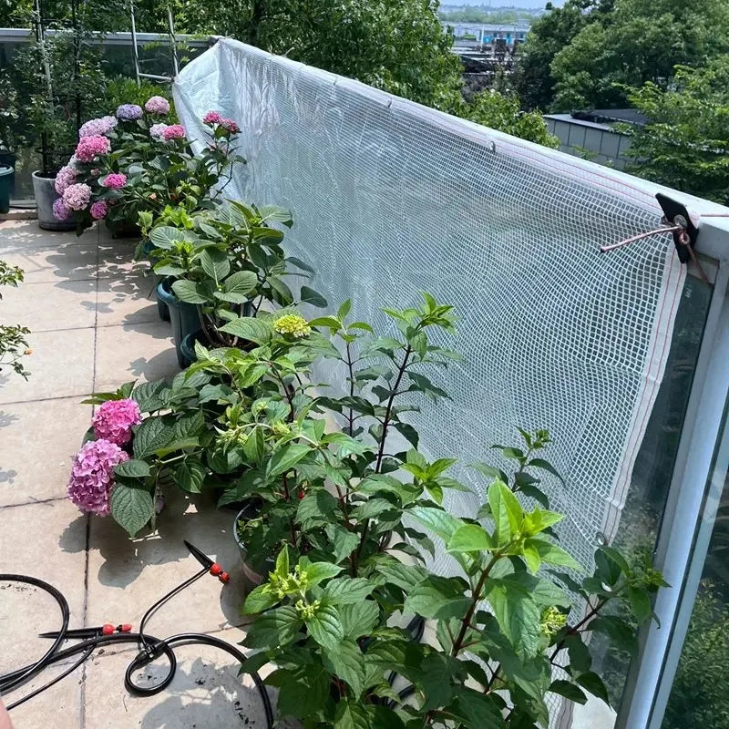 160 180GSM Silvery Edge Mesh Reinforce PE Rainproof Tarpaulin Garden Flower Plants Cover Car Tarpaulin Gazebo Vertical Screen