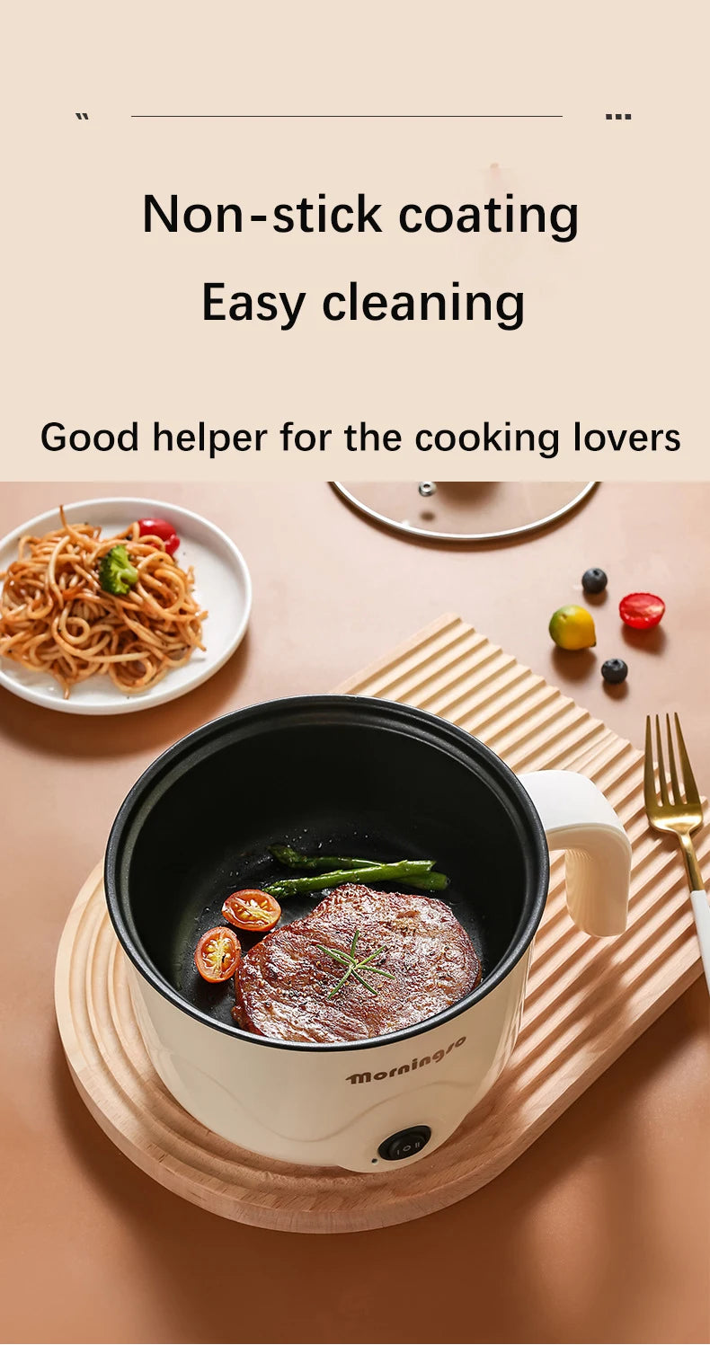 หม้อไฟฟ้าอเนกประสงค์ หม้อไฟฟ้าสำหรับทำอาหาร หม้อไฟฟ้าสำหรับทำอาหาร หม้อนึ่งไข่แบบชั้นเดียว/สองชั้น กระทะเคลือบสารกันติด