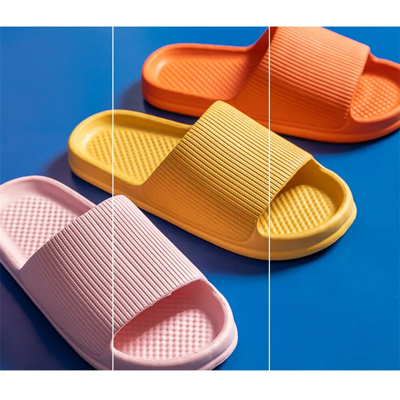 Big Size 47 48 New Fashion Men's Women's Slippers Light EVA Comfortable Home Bathroom Anti-Slip Flip-Flops Summer Beach Sandals