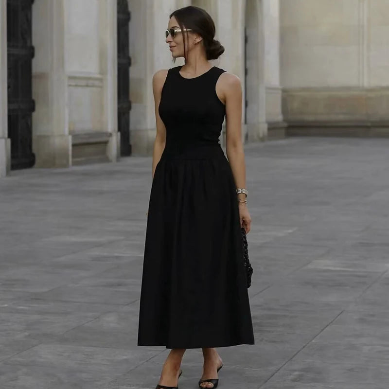 Dresses Summer Women's 2025 New Chic Slim Simple Elegant Holiday Dress Street Women's Comfortable Youth Dress