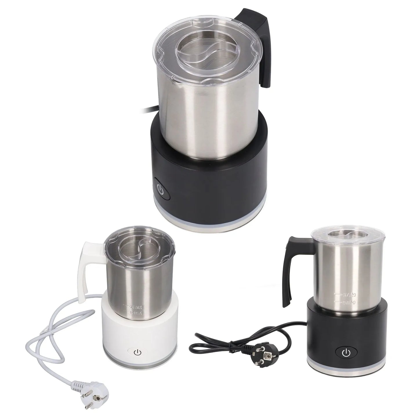 Automatic Milk Foamer Energy Saving EU Plug 220‑240V Electric Milk Frother Stainless Steel Jug for Hot Chocolate for Home