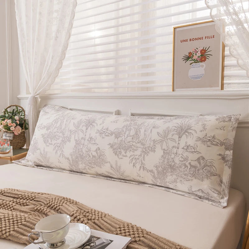 One Piece Double Long Pillowcase Home Couple Pillowcase Extended Pillowcase (Excluding Core)