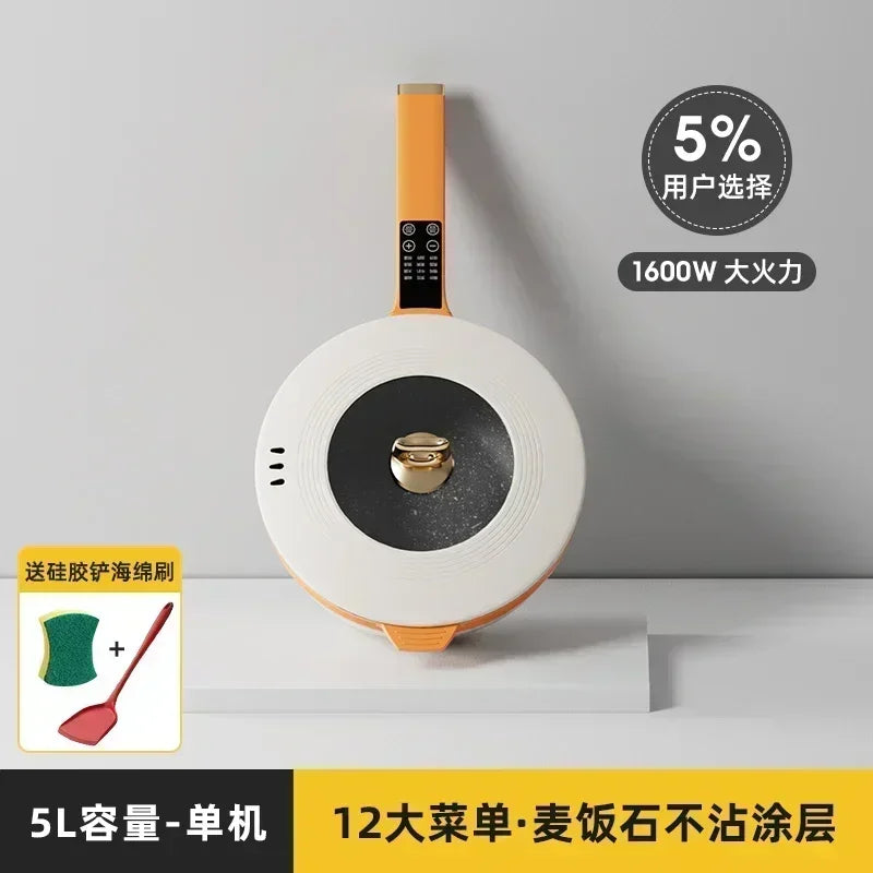 New household all-in-one electric frying pan household appliances hot pot noodle steaming pot soup egg hot