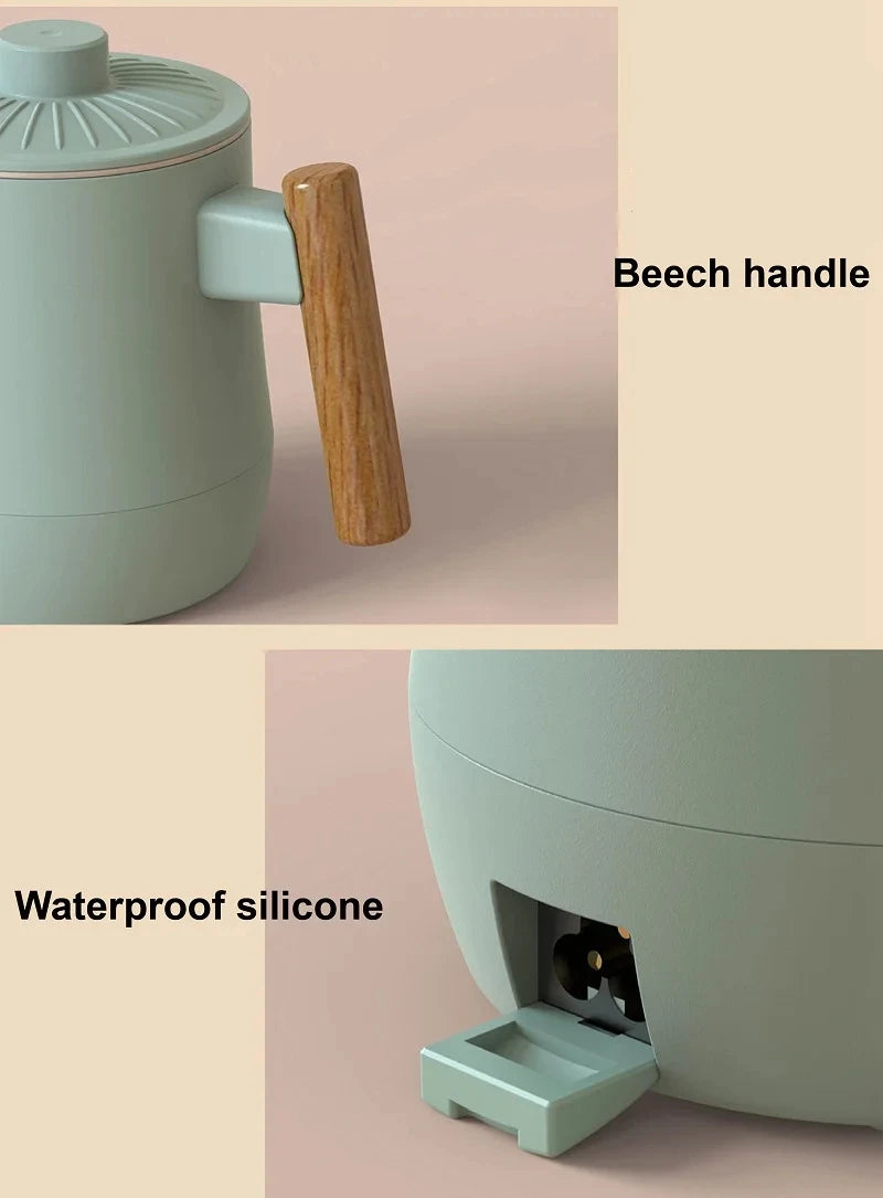 600ml Health Electric Kettle Travel Kettle Non-stick Rice Cooker Portable Noodle Cooker Quick Kettle Office Electric Hot Cup