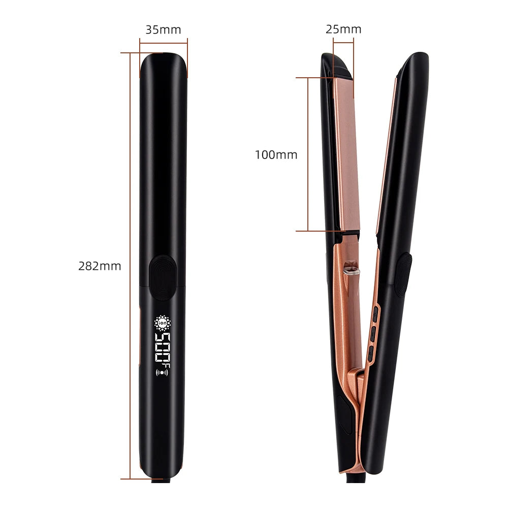 Plasma Hair Straightener Curler Keratin Treatment 250°C 500°F Vibrating Hair Flat Irons For Frizzy Hair Recovers Damage 110-240V
