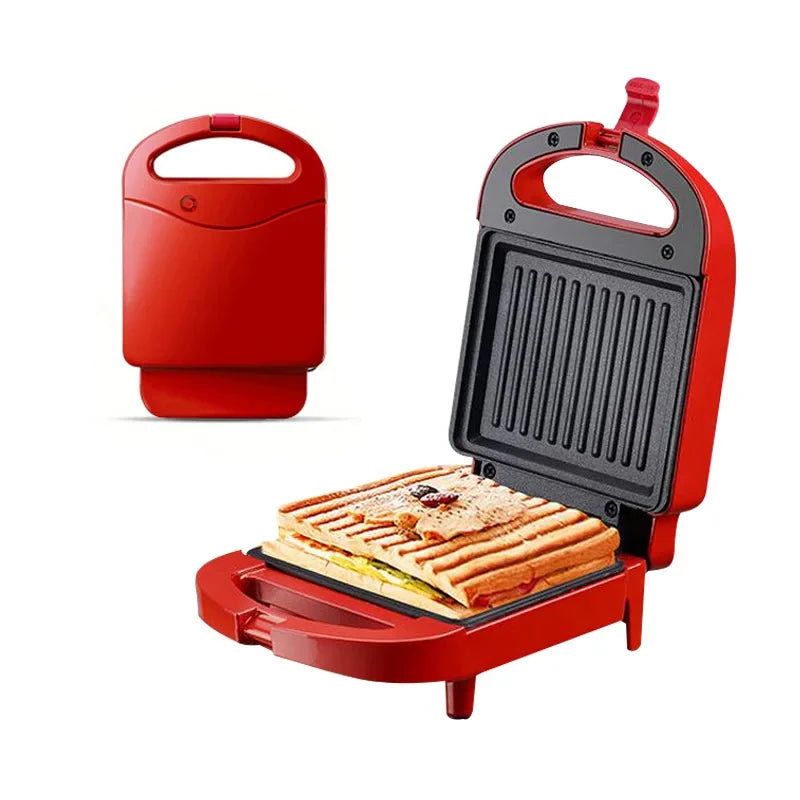 650W Sandwich Maker Home Electric Waffle Maker Panini Bake Maker Fast Breakfast Maker Heating Toaster Kitchen Appliances 220V