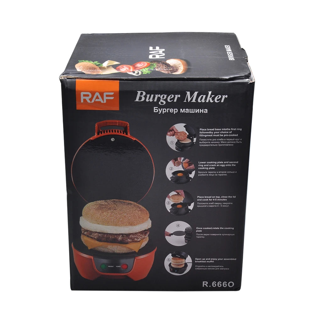 Mini Electric Burger Sandwich Maker Machine 220V 110V Bread Grill Baking Toaster Non Stick Pancake Pan for Home Kitchen 빵 토스트기