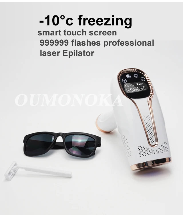 999999 Flash IPL Laser Hair Removal Convenient Home Device for Women Easy Hair Removal Painless Electric Hair Removal