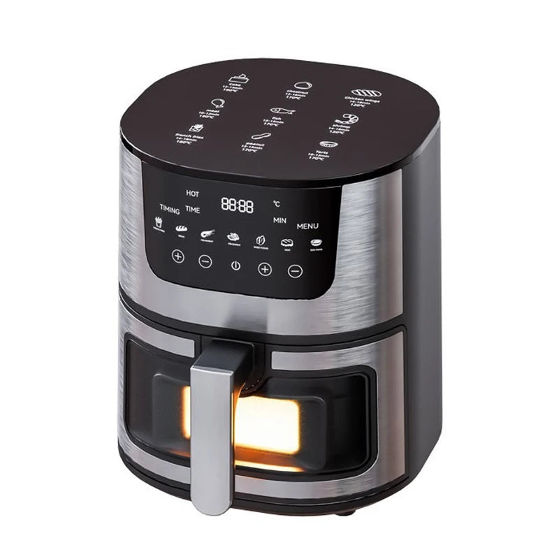 Smart Air Fryer Electric visual window 7L Oil-free Air Fryer Automatic Household Kitchen 360°Baking Convection Oven Air Fryers